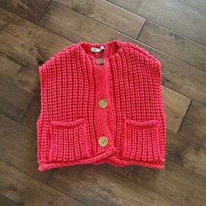 Zara Red chunky vest